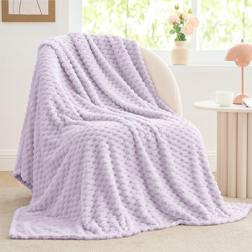 Image of BEDELITE Lavender Throw Blanket for Couch, Soft Cozy Gifts for Women, 50*60