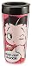 Vandor 10851 Betty Boop "Boop-Oop-A-Doop" 16 oz Plastic Travel Mug, Pink, Red, and White