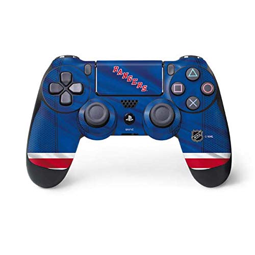 Skinit Decal Gaming Skin Compatible with PS4 Controller - Officially Licensed NHL New York Rangers Home Jersey Design