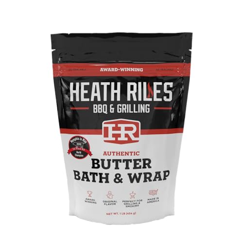Heath Riles BBQ Butter Bath and Wrap, Champion Pitmaster Recipe, Award Winning Technique, Bag 16 oz.