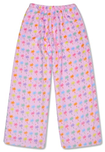 Image of iscream Big Girls Silky Soft Fun Print Plush Fleece Pants - Twist and Shout Collection