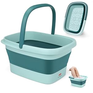 DEANIC Faltbares Fußbad mit Massage Blau