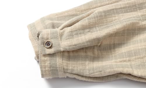 Image of LittleSpring Boys Button Down Long Sleeve Uniform Dress Shirts with Tie