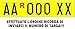 ShopAccessori Lettere adesive per Targa ripetitrice Serie Alfanumerica (4 Lettere + 3 Numeri) a Scelta