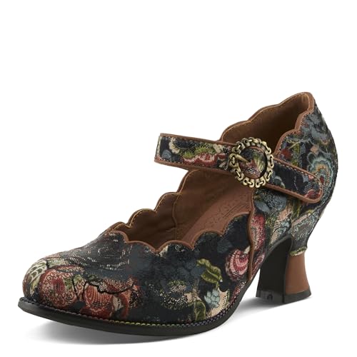 Spring Step L'Artiste Adodora-Prit Mary Jane Pumps | Baroque-Inspired Velvet