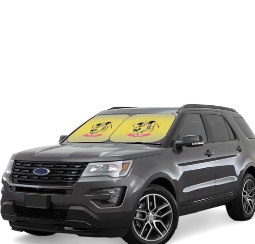 チキチキマシン猛レース ケンケン (2) 車用サンシェード サンバイザー 日よけ 紫外線対策 カーサンシェード 四季兼用 車用品 折畳み 便利 遮光 断熱 吸盤4個付