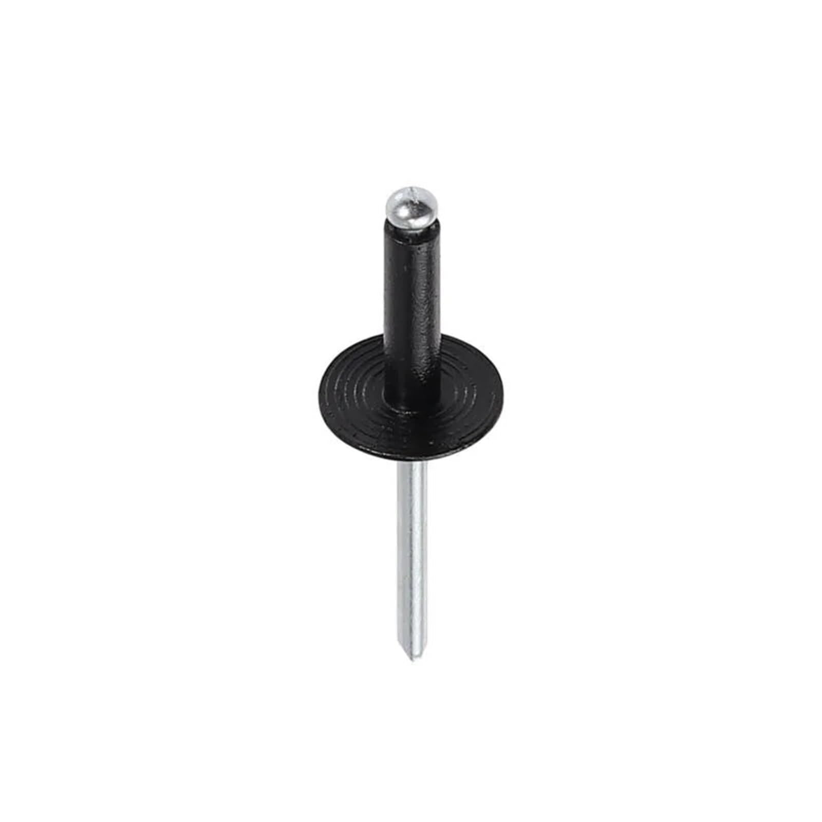 Lot de 200 rivets aveugles noirs assortis, 8-18 mm multi-grip ouverts