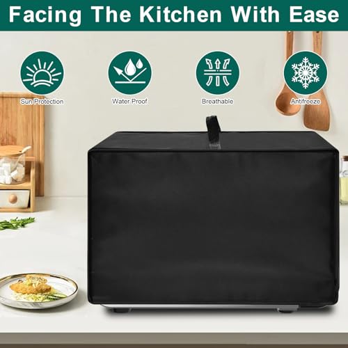 Image of Toaster Oven Air Fryer Cover, Heat-Resistant Waterproof Dust-proof Kitchen Appliance Covers Compatible with Ninja DCT401 DCT451 DCT501 DCT651 DCT402BK Smart Double Oven