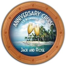 Custom Cruise Ship Door Magnets Pesonalized Boat Cabin Door Decorations for Weddings, Anniversary, Birthday, Family, Friends, and Squads. Add You Name, Date, and/or Ship Name. (Anniversary)