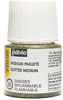 Pebeo Vitrail Mediums glitter medium 45 ml [PACK OF 3 ]