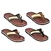 Price comparison product image Amboss Men's Sandals Toe Separator with Real Leather Size 40-47 Brown Size: 12.5 UK