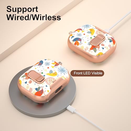 Image of for Apple AirPods Pro 3 Case 2025 with Safety Lock & Foldable Phone Stand | Double Drop Protection,Two-Piece Design, Airpod Pro 3 Case with Keychain & Cleaner Kit, Support Wireless Charging, Chicken