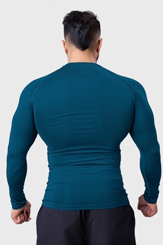 Image of FUAARK Men's Full Sleeve Compression T-Shirt - Athletic Base Layer for Fitness, Cycling, Training, Workout, Tactical Sports Wear