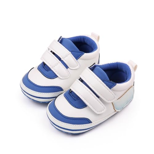 Baby Boys Girls First Walking Shoes Infant Non-Slip PU Leather Sneakers Toddler Newborn High Top Loafers Flat𝘀 Shoes