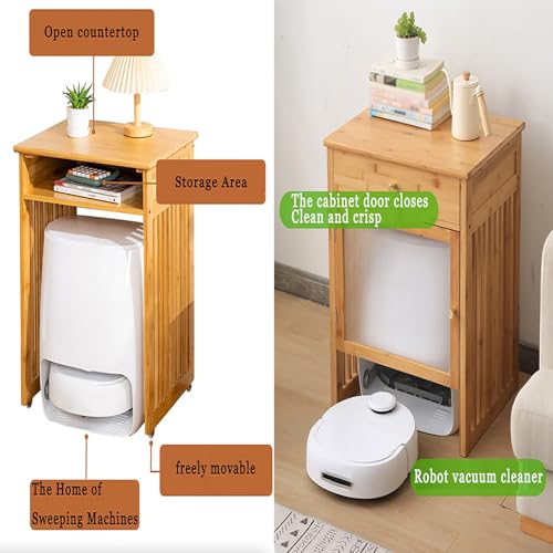 Meuble pour aspirateur robot compact : cachez votre station de charge avec style - 7