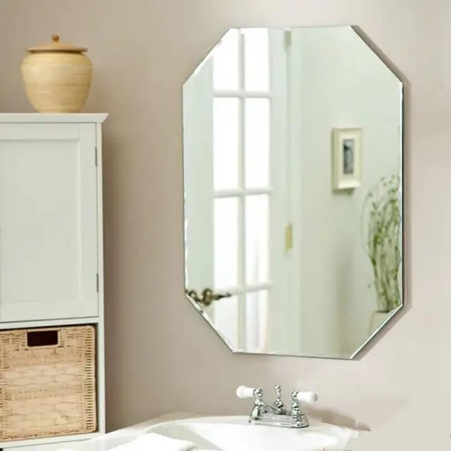 MERKEZI ART Hexagone Shape Decorative Wall Mirror for Bathroom, Living Room, Bedroom, Vanity Mirrors, Makeup (18 x 24 Inch)(H-2) (B0DGDDMY5J) Amazon Price History, Amazon Price Tracker
