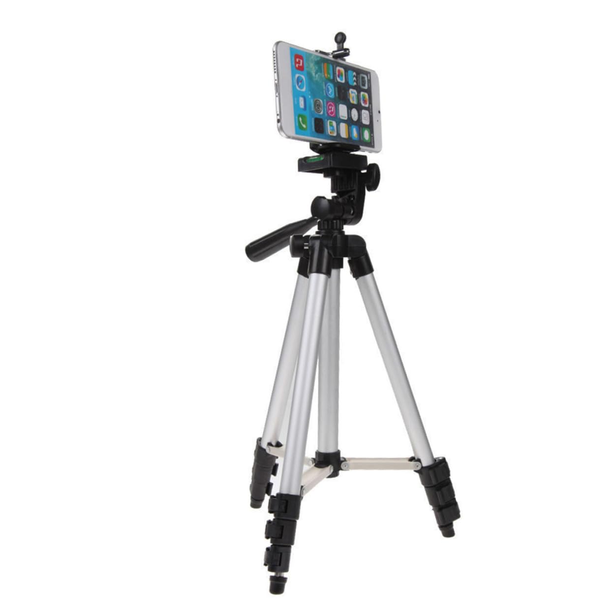 Cavalletto per Fotocamera e Smartphone Argento 4 Giunti
