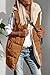 PRETTYGARDEN Womens 2025 Fall Reversible Long Vests Sleeveless Fleece Jacket Zip Up Hoodie Pockets Warm Coat Winter Clothing (Brown,Large)