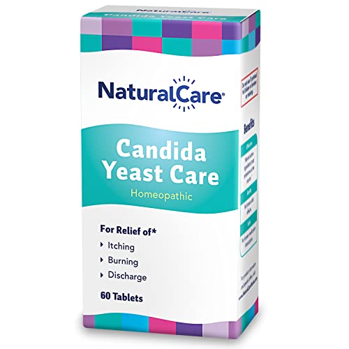 NaturalCare Candida Yeast Care, Homeopathic Treatment Temporarily Relieves* Symptoms Associated with Yeast Infection, Including Itching, Burning & Discharge, 30 Servings, 60 Tablets
