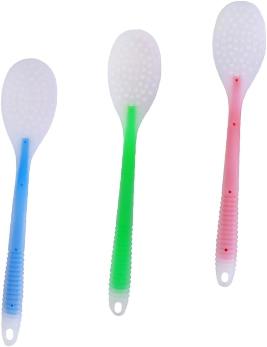 VALICLUD 3Pcs Silicone Acupoint Massager Hammer for Back Neck Shoulder Relief Creative Massage Pat with Salient Surface Design Portable Manual Body Scraping Tool for Full Body Therapy