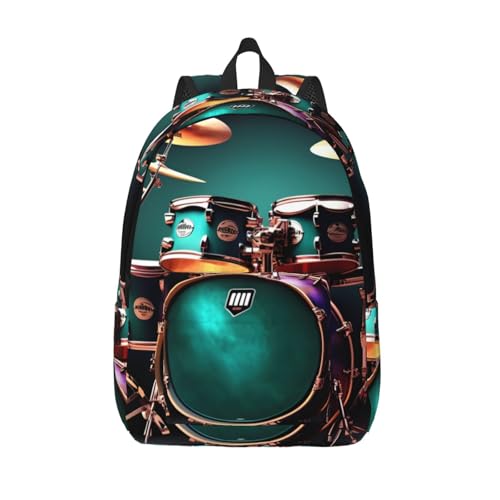Mochila para laptop de mujer con estampado de batería para viajes de negocios y fin de semana