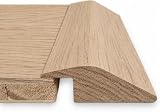 Project DIY Rampa e soglia riduttore in rovere massiccio, 900 mm x 58 mm, altezza battuta 15 mm, sezione R in rovere massiccio di alta qualità, finitura liscia lavorata (non finita, lunghezza 900 mm)