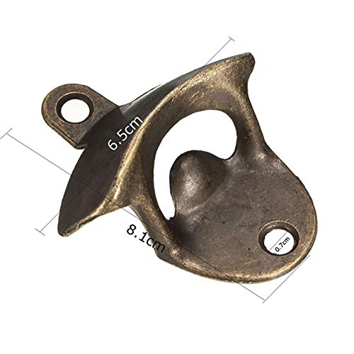 Timesuper Décapsuleur Mural Décapsuleur de bière Vintage Décor à la Maison,Bleu Cover