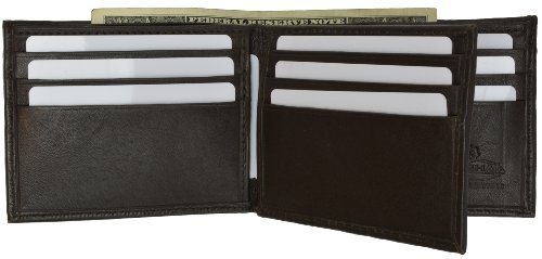 MARSHAL Center Flap Lambskin Wallet with ID and Credit Card2