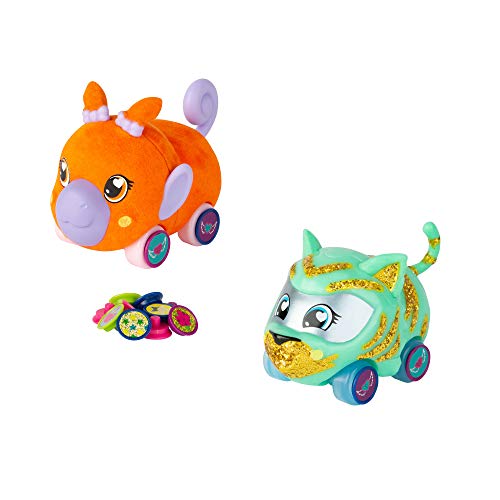 Tomy Ritzy Rollerz Toy Cars for Girls with Surprise Charms, Groovy Gabby and Cheery Cherry Besties (2 Pack)