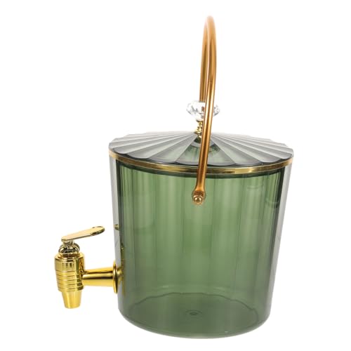 Zerodeko Water Jug Beverage Dispenser with Spigot Lid for Parties Smooth Pouring Blockage Design for Juices Cold