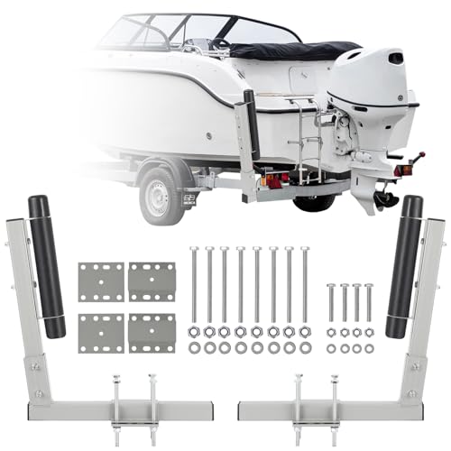 Garvee 2PCS Rustproof Galvanized Steel Boat Trailer Guide, 20.5 in Adjustable Design Trailer Guide...