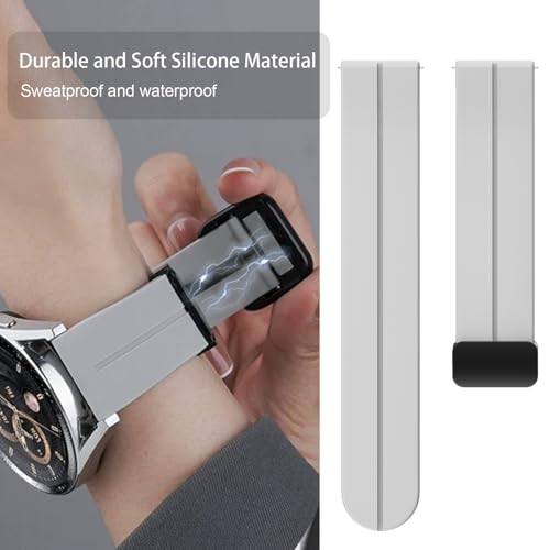 Correas de silicona compatibles para reloj Armitron Matrix 20mm 22mm miniatura 5
