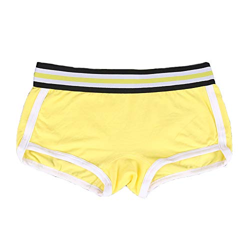 BaronHong Cotton Pure Color Striped Boyshort zestaw 3 szt. bokserek do Tomboy Trans Lesbian