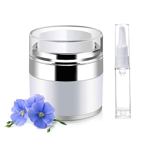Airless Pump Jar, Cream Jar Vacuum Bottle Small, Airless Pump Bottles, Lotion Dispenser With Pump For Toiletries Cosmetic Container Travel Containers (0.5Oz) #TOP2