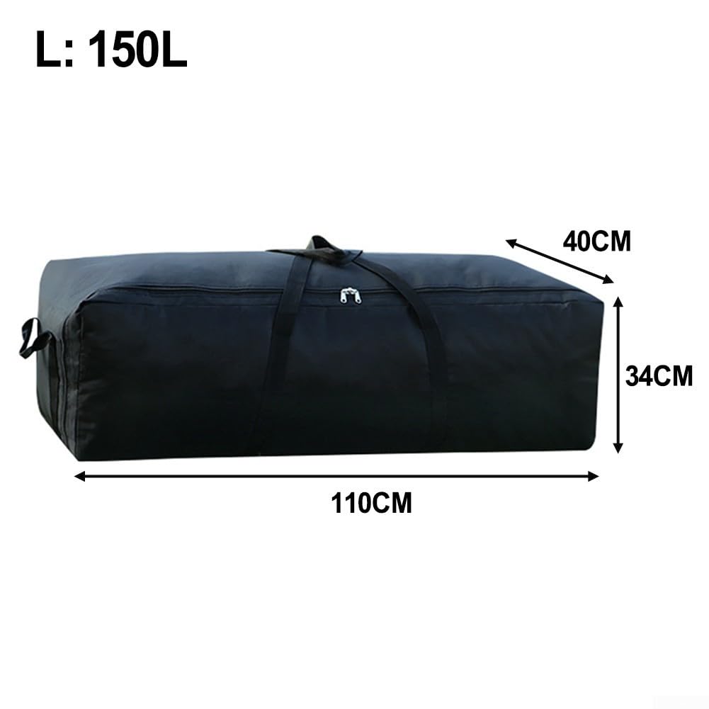 Eawfgtuw Bolsa de almacenamiento para tienda de campaña, 55 L, 100 L, 150 L, bolsa de equipaje plegable impermeable, organizador de equipo de gran capacidad para exteriores, para toldo, saco de