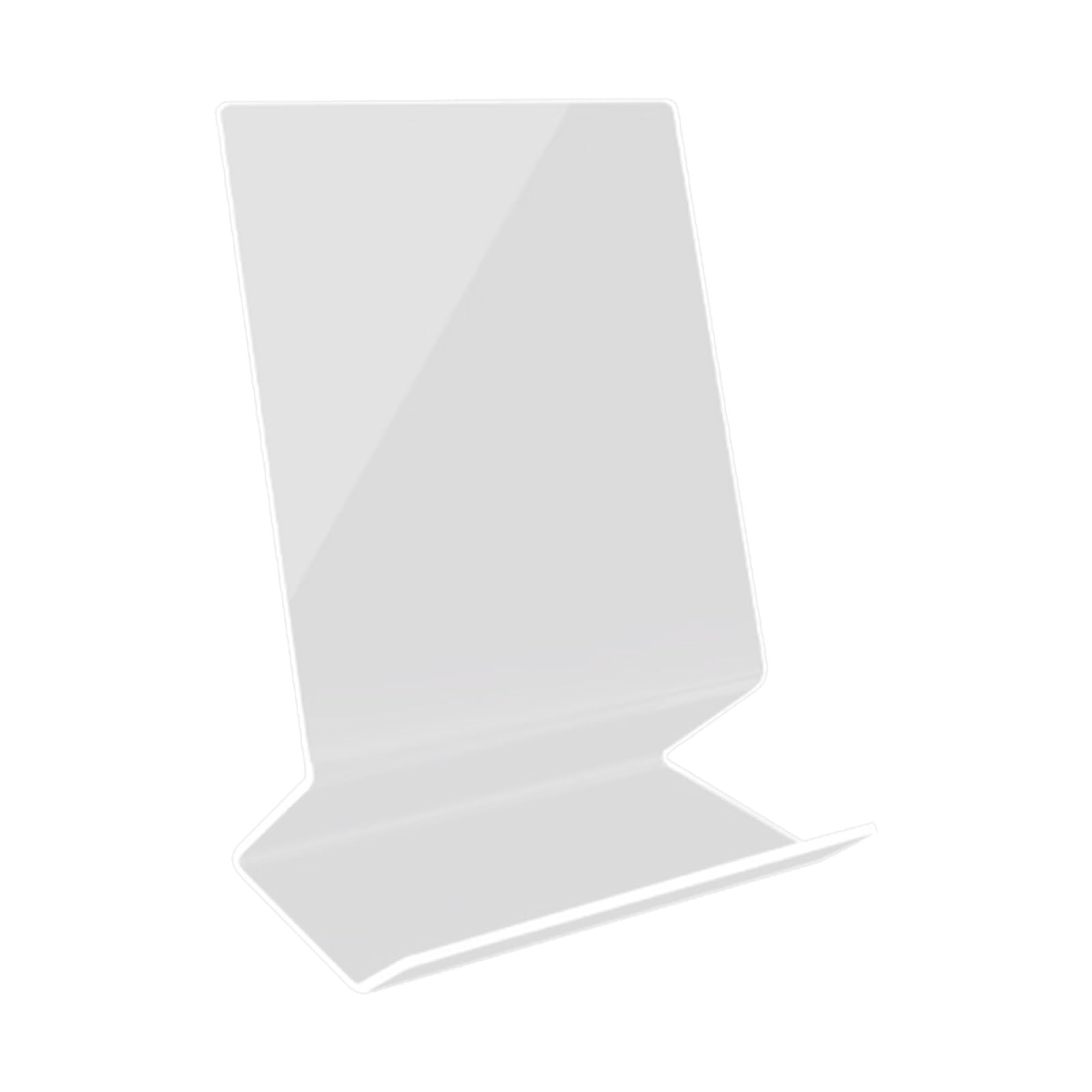 Clear Acrylic Bookshelf with Recipe Holder Desktop Bookends for Office Classroom Or Library Clear Book Holders Acrylic Books Stand Cookbooks Stand Recipe Holders for Magazine