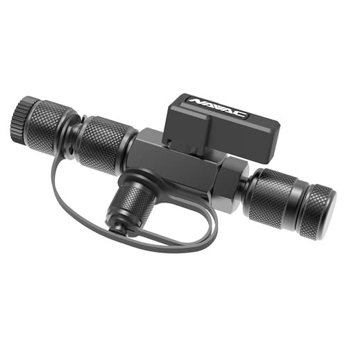 NAVAC NVR2 Valve Core Removal Tool - HVAC Tool for Fast Recovery and Evacuation - Includes 2 Sizes (1/4 and 5/16) Flare Fittings in 1 Tool - R-410A Vacuum Rated to 20 Microns - Durable Metal Handle