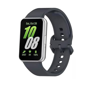 Pulseira Preta de Silicone Para Samsung Galaxy Fit3