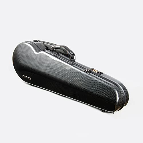 Christina 4/4 Full Size Violin case High-Strength Carbon Fiber Triangle Violin Music Bag With Combination Lock and Extra Bag Black Violin Hard Case (VB-Trianglee-BlackDot spot) by Christina - Image 4