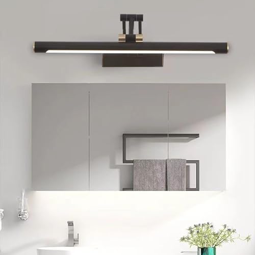 Espejo baño lámpara LED giratoria para eliminar sombras al afeitarse o maquillarse