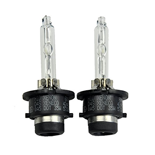 CCQAP Hid Bulb D4S 6000K HID Headlights Replacement Bulbs Super Bright (Pack of 2)