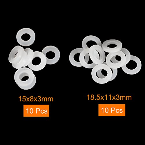 QUARKZMAN Silicone Rondella Guarnizione, 15x8x3mm