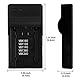 VW-VBK180 USB Ladegerät für Panasonic HDC-HS60, HDC-HS80, HDC-SD40, HDC-SD60, HDC-SD80, HDC-SD90, HDC-TM40, HDC-TM60, HDC-TM80, HDC-TM90, SDR-H100, SDR-H85, SDR-S50, SDR-T50 Kamera und Mehr