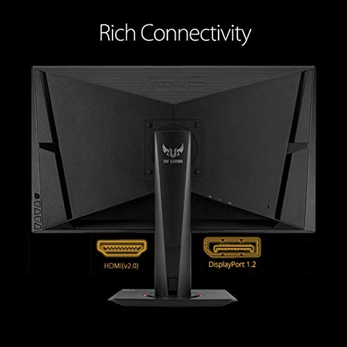 Image of ASUS TUF Gaming VG27AQ 27 inch (68.58 cm) Monitor, 1440P WQHD (2560 x 1440 Pixels), IPS, 165Hz (Supports 144Hz), G-SYNC Compatible, 1ms, Extreme Low Motion Blur Sync, DisplayPort HDMI, Black