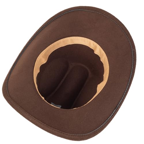 Image of Vintage Western Cowboy Hat for Men Outback Cowgirl Hat M /L