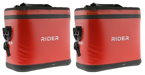 Image of Rider Coolers PWC Jet Ski Sea Doo Cooler Set of 2 Coolers Fits Personal Watercraft (Black) with backpak Harness