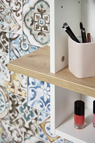 GERMANIA DIE MÖBELMACHER gw-Malou Guardaroba, Legno, chêne-Nelson Repro/Bianco Struttura, 39 x 30 x 195 cm - Image 8