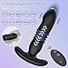 Vibrador Empuje Vibración Anal Plug Para Hombres Consolador Vibrador Masaje de Próstata Butt Plug Juguetes Sexuales Productos Para Adultos Masturbador Vibrador