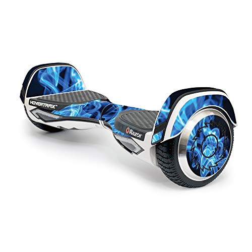 Mightyskins Skin Compatible With Razor Hovertrax 2.0 Hover Board - Blue Flames | Protective, Durable, And Unique Vinyl Decal Wrap Cover | Easy To Apply, Remove, And Change Styles | Made In The Usa, 0.01 Pound