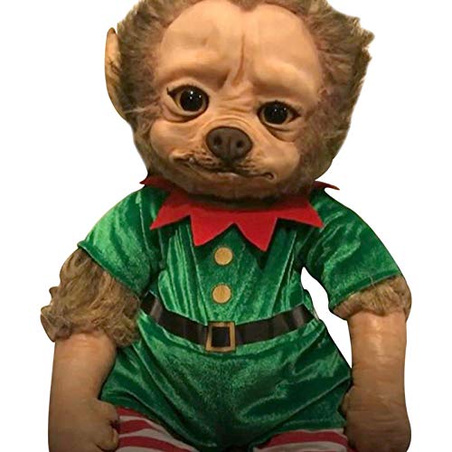 iFlymisi Christmas Reborn Baby Doll,Reborn Baby Grinch Toy Real Touch Lifelike Realistic ChristmasCartoon Doll Christmas Simulation Doll Gift ChristmasGift Toys For Kids